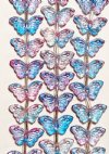 7 Inch Strand Crystal Lane 8x15mm Blue & Purple Butterfly Beads