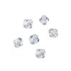 96, 4mm Faceted Transparent Crystal AB Crystal Lane Bicone Beads