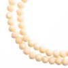 78, 4x6mm Faceted Opaque Light Cream Crystal Lane Donut Rondelle Beads