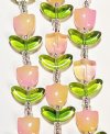 7 Inch Strand Crystal Lane 16x14mm Pink and Yellow Opal Tulip Bead Sets