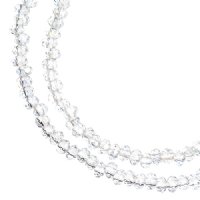 246, 1.5x2.5mm Faceted Crystal AB Crystal Lane Donut Rondelle Beads