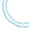 246, 1.5x2.5mm Faceted Opaque Light Blue Crystal Lane Donut Rondelle Beads