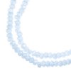 246, 1.5x2.5mm Faceted Opaque Light Periwinkle Crystal Lane Donut Rondelle Beads