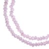 246, 1.5x2.5mm Faceted Opaque Pink Crystal Lane Donut Rondelle Beads