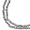 246, 1.5x2.5mm Faceted Silver Iris Crystal Lane Donut Rondelle Beads
