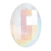 1, 37x27mm Transparent Crystal AB Crystal Lane Faceted Oval Pendant