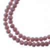 110, 3x4mm Faceted Opaque Purple Crystal Lane Donut Rondelle Beads