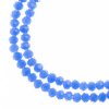 110, 3x4mm Faceted Opaque Dark Periwinkle Crystal Lane Donut Rondelle Beads
