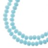 110, 3x4mm Faceted Opaque Light Blue Crystal Lane Donut Rondelle Beads
