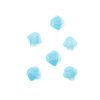 96, 4mm Faceted Opaque Blue Crystal Lane Bicone Beads