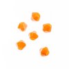 96, 4mm Faceted Opaque Orange Crystal Lane Bicone Beads
