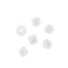 96, 4mm Faceted Opaque White Crystal Lane Bicone Beads