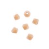 96, 4mm Faceted Opaque Cream Crystal Lane Bicone Beads