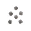 96, 4mm Faceted Opaque Grey Crystal Lane Bicone Beads