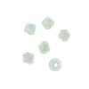 96, 4mm Faceted Opaque Light Green Crystal Lane Bicone Beads