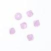 96, 4mm Faceted Opaque Pink Crystal Lane Bicone Beads