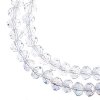 78, 4x6mm Faceted Transparent Crystal AB Crystal Lane Donut Rondelle Beads