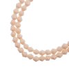 64, 6mm Faceted Opaque Light Cream Crystal Lane Bicone Beads