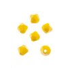 64, 6mm Faceted Opaque Yellow Crystal Lane Bicone Beads
