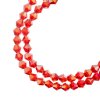 64, 6mm Faceted Transparent Red AB Crystal Lane Bicone Beads
