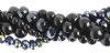 Black Tulip Crystal Lane 5 Strand Twisted Bead Set
