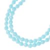 64, 6mm Faceted Opaque Light Blue Crystal Lane Bicone Beads