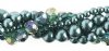 Teal Hydrangea Crystal Lane 5 Strand Twisted Bead Set