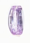 1 20x11mm Faceted Rectangle Drop Violet Cubic Zirconia