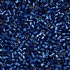 CY-1008 25 Grams of 11/0 Silverlined Sapphire Cylin Seed Beads