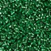 CY-1042 25 Grams of 11/0 Silverlined Emerald Cylin Seed Beads