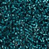 CY-1043 25 Grams of 11/0 Silverlined Blue Zircon Cylin Seed Beads