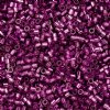 CY-1085 25 Grams of 11/0 Silver Lined Magenta Cylin Seed Beads