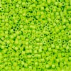 CY-1103 25 Grams of 11/0 Opaque Green Neon Cylin Seed Beads