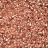 CY-1197 25 Grams of 11/0 Burnished Copper Lined Cylin Seed Beads