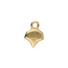 Set of 2, 7.9x10.4mm Cymbal Kastro 24k Gold Ginko Ends (Point Down)