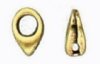 2, 5.8x4mm Kolympos Antique Brass Ending for Superduo Beads