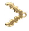 2, 15.7x9.4mm Menites 24k Gold Plate Ending for Superduo Beads
