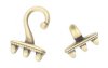 Set of 27.1x12mm Cymbal Mesaria III Antique Brass Superduo Clasp