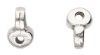 2, 4.6x5.3mm Remata Antique Silver Ending for Superduo Beads