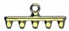 Set of 2, 19.6x8mm Cymbal Rozos V Antique Brass Superduo Ends