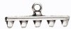 Set of 2, 19.6x8mm Cymbal Rozos V Antique Silver Superduo Ends