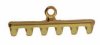 Set of 2, 24.5x8.5mm Cymbal Rozos VI Antique Brass Superduo Ends