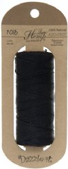 Dazzle_It! 10lb, 406.8 Feet Black Hemp Cord (Spool)
