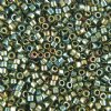 DB-0024 5.2 Grams of 11/0 Metallic Green AB Delica Beads 
