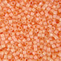 DB-0067 5.2 Grams of 11/0 Dyed Lined Flesh AB Delica Beads 