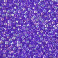 DB-0063 5.2 Grams of 11/0 Lined Fancy Blue Violet Miyuki Delica Beads