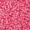 DB-0070 5.2 Grams of 11/0 Lined Fancy Rose Pink Miyuki Delica Beads