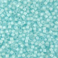 DB-0078 5.2 Grams of 11/0 Lined Fancy Aqua Mist Miyuki Delica Beads