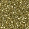 DB-0124 5.2 Grams of 11/0 Transparent Olive Gold Lustre Miyuki Delica Bead