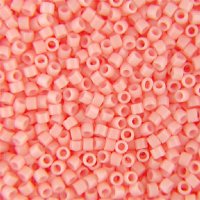 DB-0206 5.2 Grams of 11/0 Opaque Lustre Salmon Delica Beads